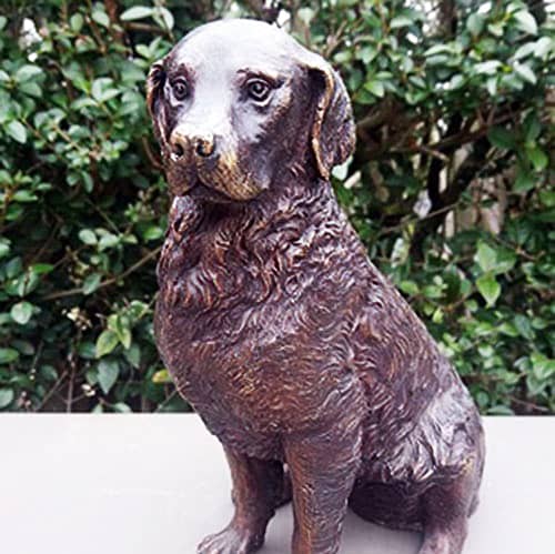 Hollow Cast Bronze Dog : Golden Retriever : Michael : Medium