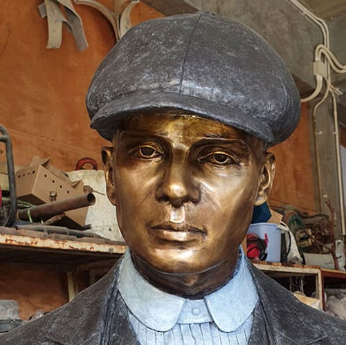 Hollow Cast Bronze Figure : Thomas-Shelby : Peaky Blinders : Commission