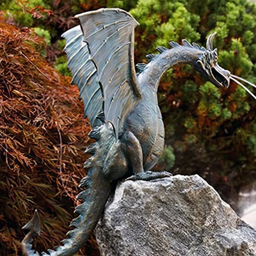 Hollow Cast Bronze Dragon : Terrador : Water Feature