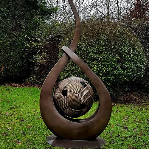Hollow Cast Bronze Art : Ball of Twine Art Sculpture