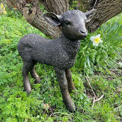 Hollow Cast Bronze Lamb : Standing