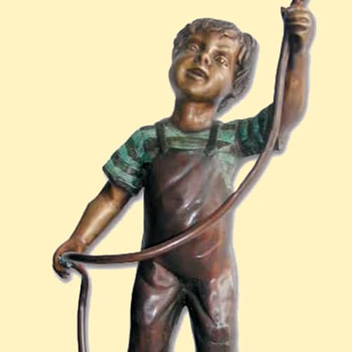 Hollow Cast Bronze Figure : The Gardeners Apprentice