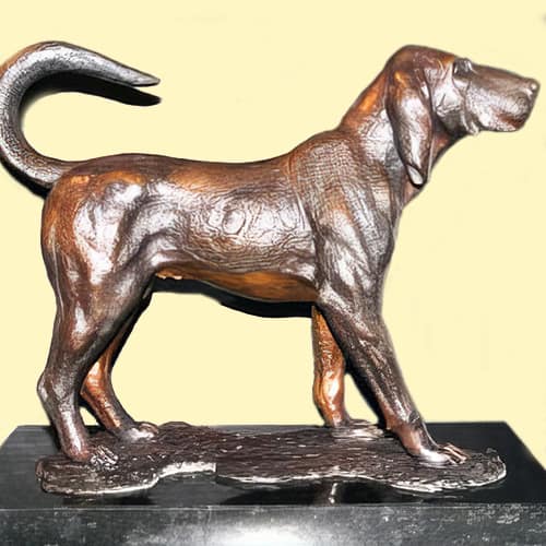 Hollow Cast Bronze Dog : Bloodhound : Sherlock