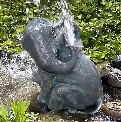 Hollow Cast Bronze Elephant : Dumbo : Water Feature
